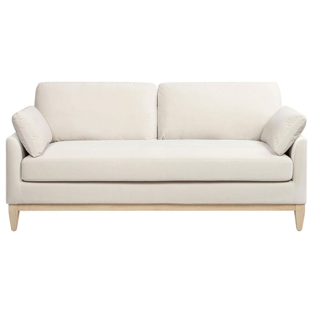 Jennifer Taylor Home Pasadena Stationary Sofa in French Beige Velvet, , large