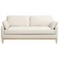 Jennifer Taylor Home Pasadena Stationary Sofa in French Beige Velvet, , large