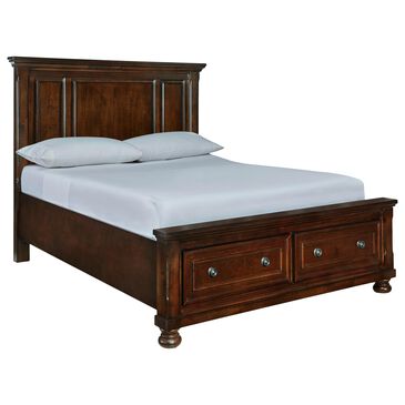 Millenium Porter Queen Panel Storage Bed in Rustic Brown, , large