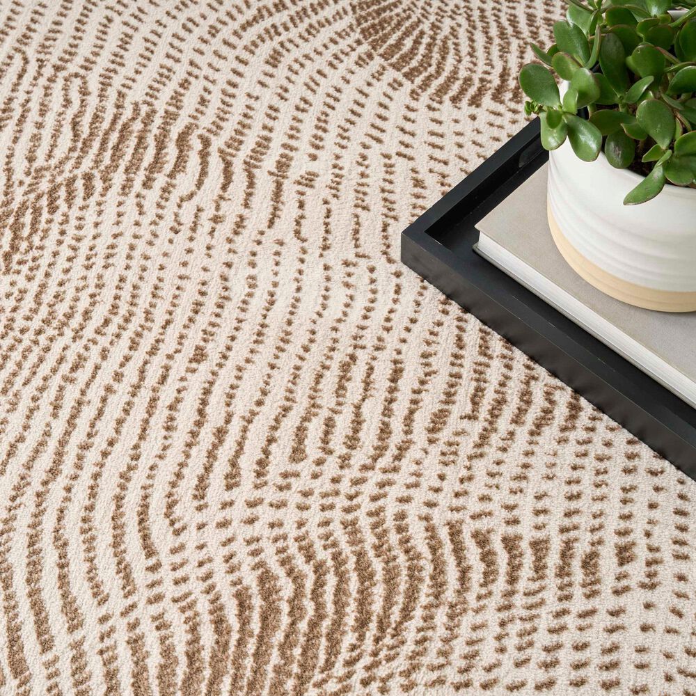 Nourison Central Park West CEP01 Beige and Brown 9&#39; x 12&#39; Area Rug, , large