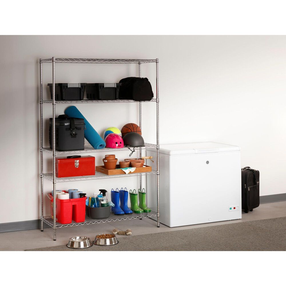 GE 8.8 Cu. Ft. Manual Defrost Chest Freezer in White, , large