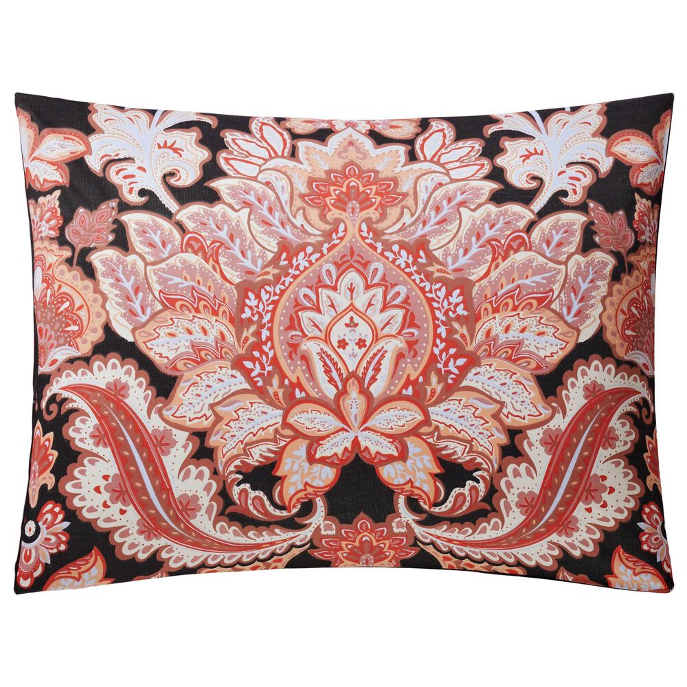 Peking Handicraft Rhapsody 3-Piece King Comforter Set in Black and Pink, , large