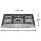 Frigidaire Professional Professional 2-Piece Kitchen Package with 30" Single Wall Oven and 30" Gas Cooktop in Stainless Steel, , large