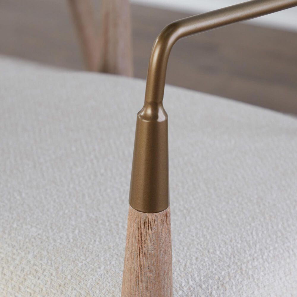 Lumisource Savannah Arm Chair with Cream Cushion in Copper and Whitewashed &#40;Set of 2&#41;, , large
