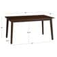 Linon Home Decor Drury Dining Table in Rich Brown - Table Only, , large