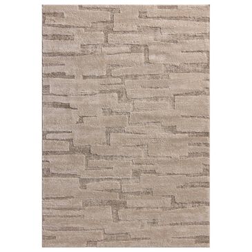 Amber Lewis x Loloi Monty 5"3" x 7"6" Taupe and Beige Area Rug, , large