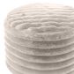 Jaxx Paran Round Ottoman in Mondo Grey, , large