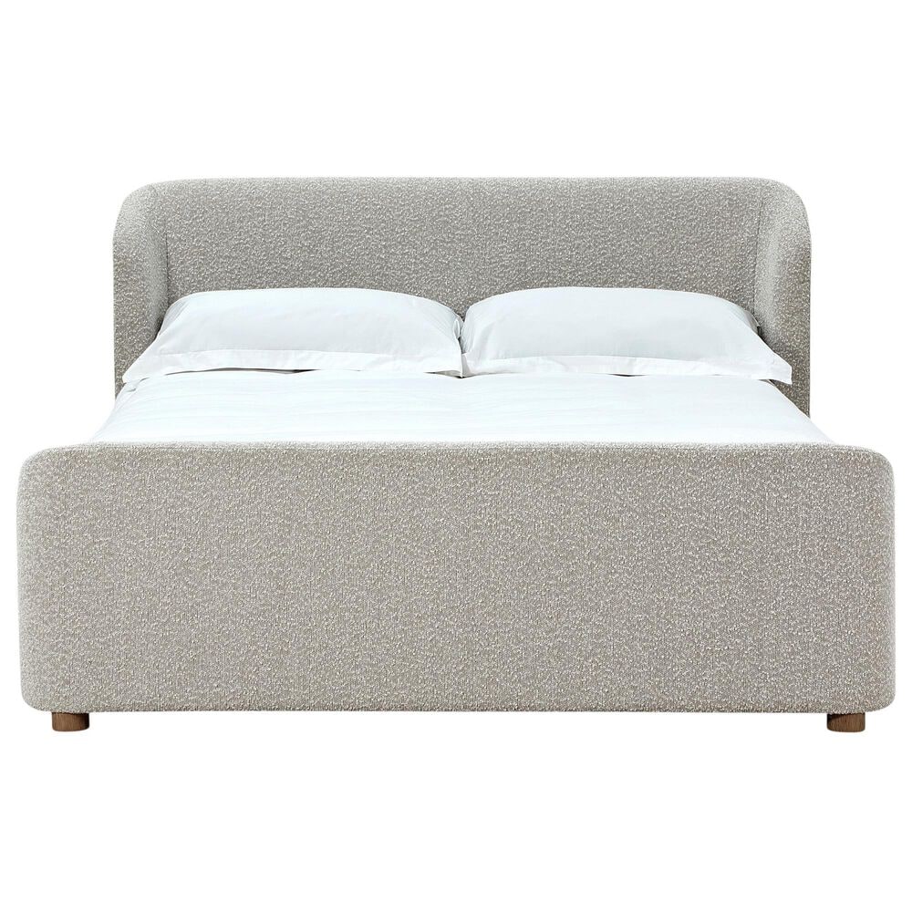 Urban Home Kiki Full Upholstered Platform Bed in Cotton Ball Boucle (2026), , large