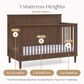 Delta Children Penelope 6-In-1 Convertible Crib in Teak Brown, , large