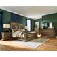 Millenium Frantanna 5 Piece California King Panel Bedroom Set in Brown, , large