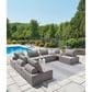 Ashley Bree Zee 8-Piece Outdoor Conversation Set with End Table in Brown, , large