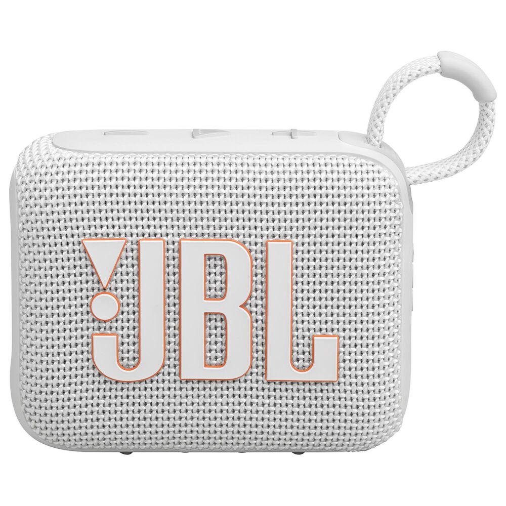 JBL Go 4 Portable Waterproof Bluetooth Speaker in White, , large