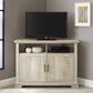 Walker Edison Columbus 44" Corner TV Stand in White Oak, , large