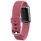 Fitbit Luxe Tracker with Orchid Band in Platinum Stainless Steel, , large