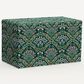 Rifle Paper Co Crafted by Cloth & Company Willie Storage Bench in Bramble Emerald, , large