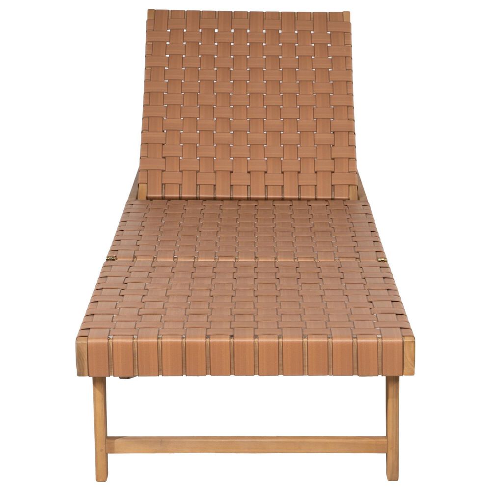 Zuo Modern Breath Outdoor Chaise Lounge in Brown, , large