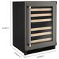 KitchenAid 24" Undercounter Wine Cellar with Wood-Front Racks and Right Hinge - Panel Sold Separately, , large