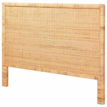 Baxton Studio Adelyn King Panel Headboard in Natural Brown, , large