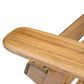 Hearth and Haven Outdoor Folding Adirondack Chair with Slatted Back and Wide Armrests in Teak, , large