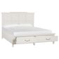 Nicolette Home Willowbrook King Storage Bed in Egg Shell White, , large