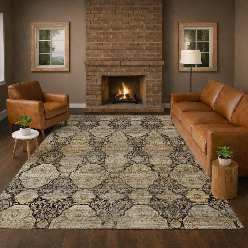 Dalyn Rug Company Aristo AR8 Black 3' x 5' Area Rug, , large
