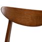 Baxton Studio Parlin Side Chair with Light Grey Cushion in Walnut Brown (Set of 4), , large