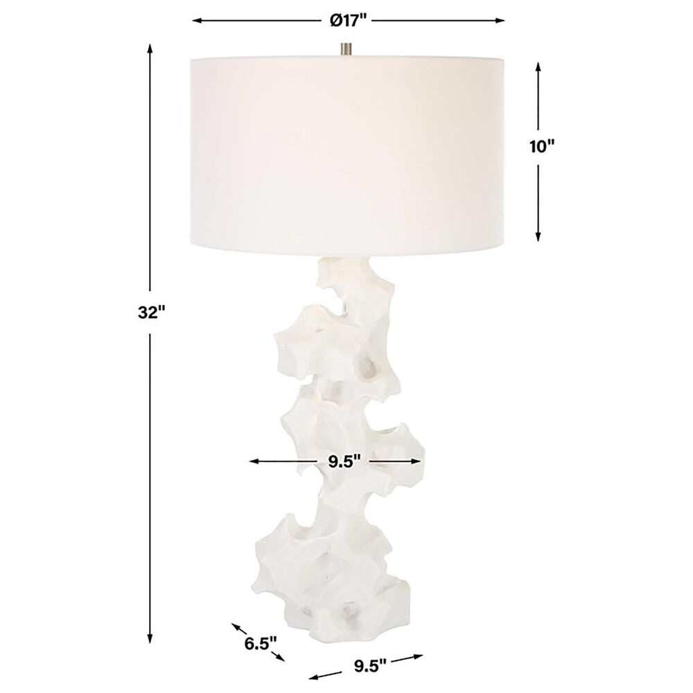 Uttermost Remnant Table Lamp in White, , large