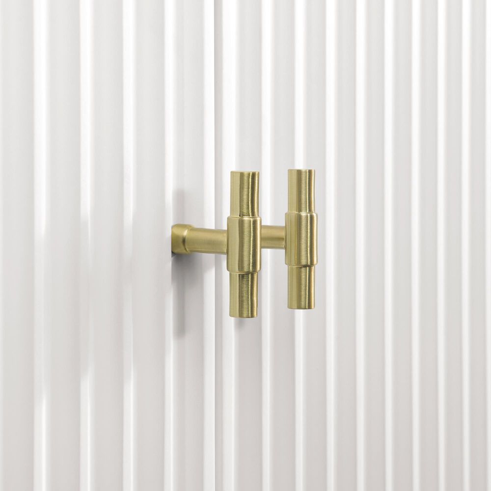 James Martin Vanities Myrrin 48" Vanity in Bright White with 3 cm Charcoal Soapstone Quartz Top, , large