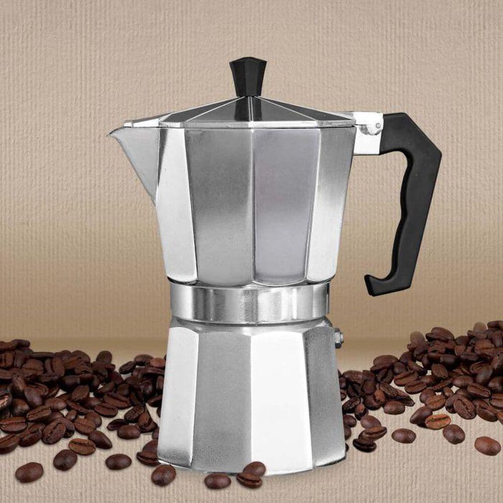Harold Import 2.6 Oz Stovetop Espresso Maker in Stainless Steel, , large