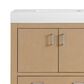 37B Alanya 36" Single Bathroom Vanity in Warm Oak with White Composite Stone Top, , large