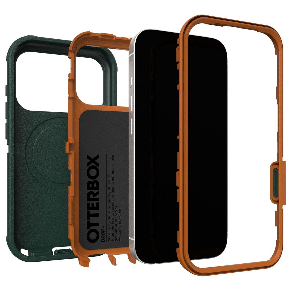 OtterBox Defender Pro MagSafe Case for iPhone 17 Pro in Green Intrigue, , large