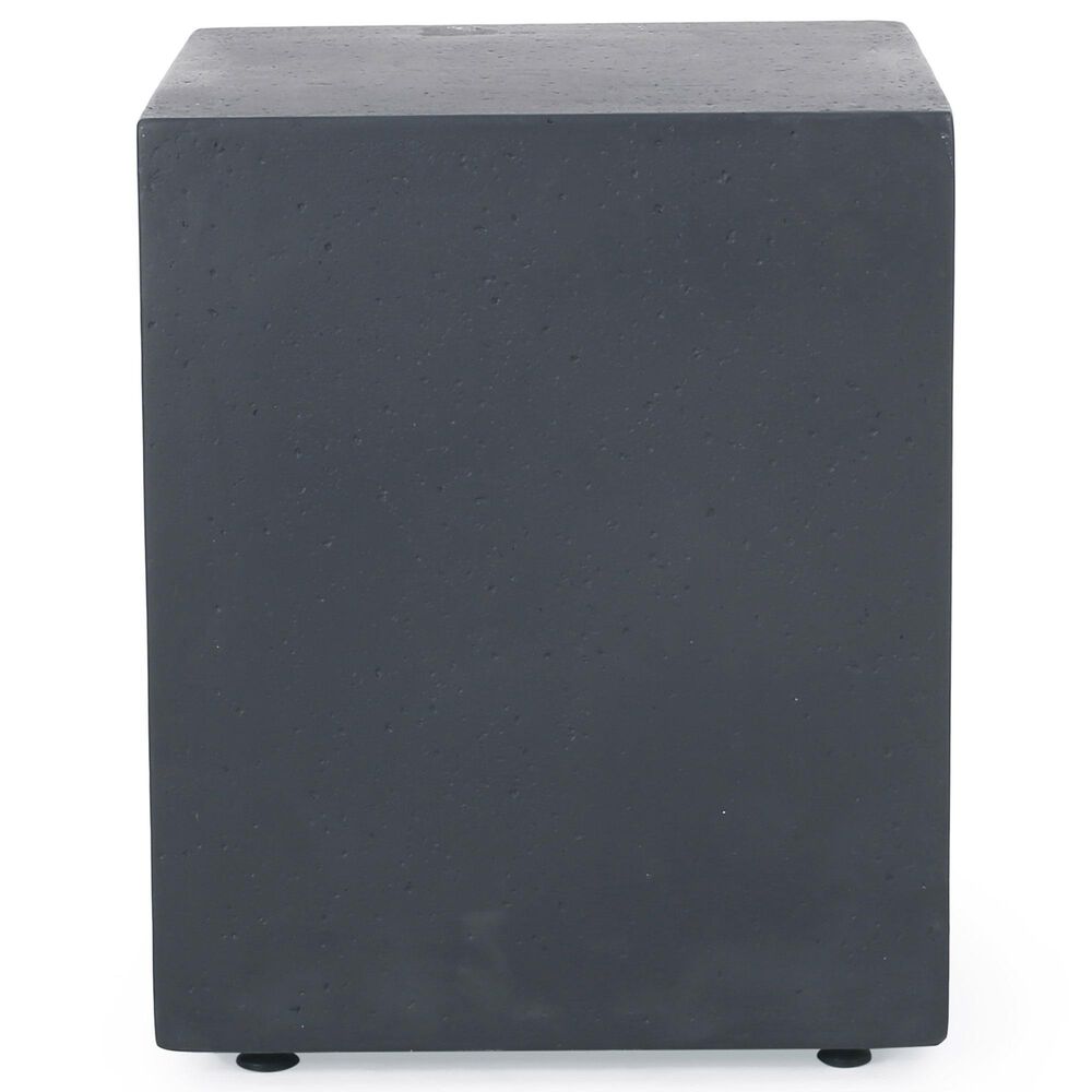 Noble House Aidan Square Fire Pit Table with Tank Holder in Dark Grey, , large