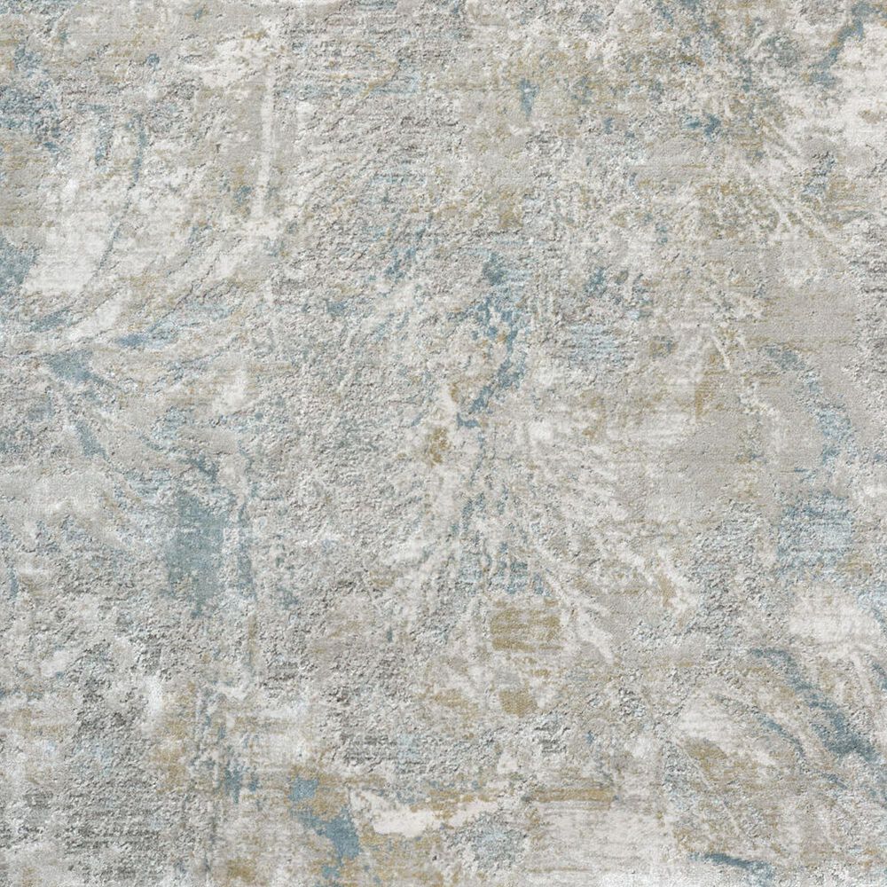 Surya Brunswick Light Gray, Cream, Charcoal, Mustard and Blue 2'7" x 10' Runner, , large