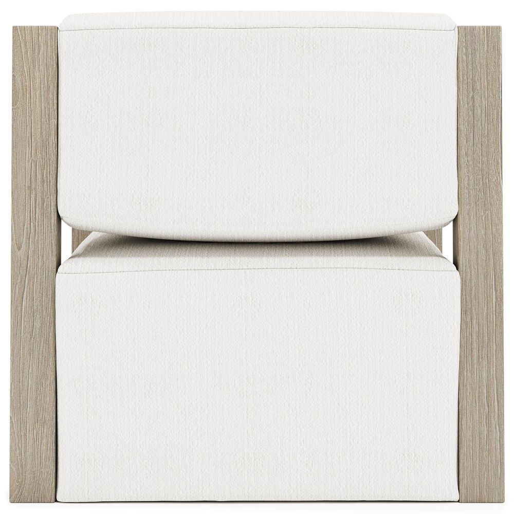 Bernhardt Leilani Outdoor Swivel Chair in White/Cream, , large
