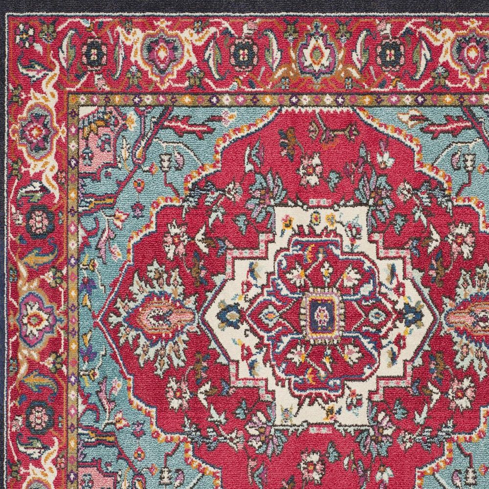 Safavieh Monaco MNC207C-5SQ 5&#39; Square Red/Turquoise Area Rug, , large