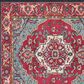 Safavieh Monaco MNC207C-5SQ 5" Square Red/Turquoise Area Rug, , large