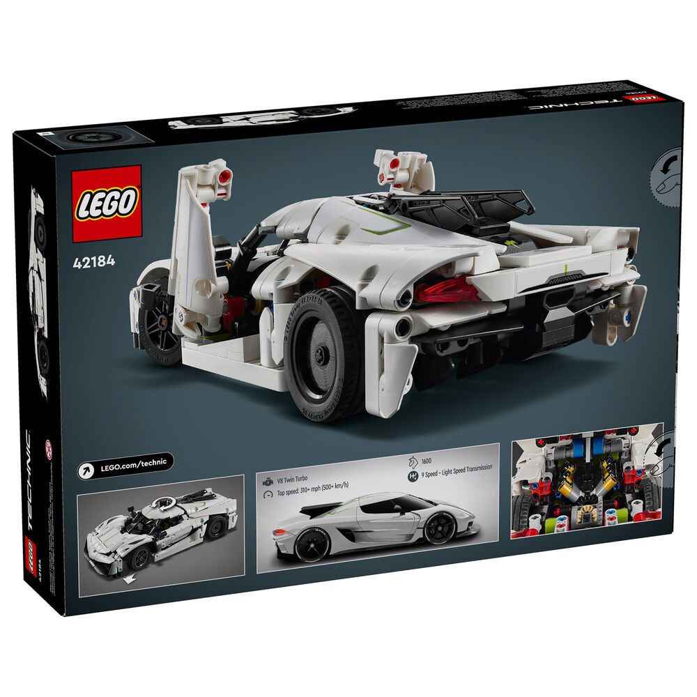 LEGO Technic Koenigsegg Jesko absolut white hypercar toy, , large
