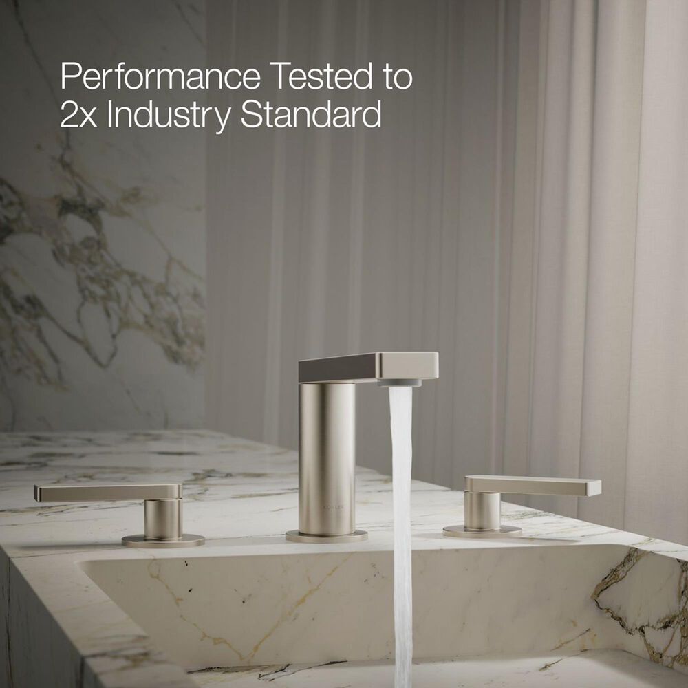 Kohler Composed Widespread Bathroom Sink Faucet in Vibrant Brushed Nickel, , large