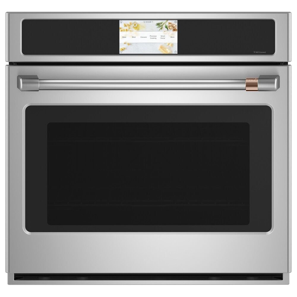 Cafe 2-Piece Kitchen Package with 30" Smart Built-In Convection Single Wall Oven and 36" Gas Cooktop in Stainless Steel, , large