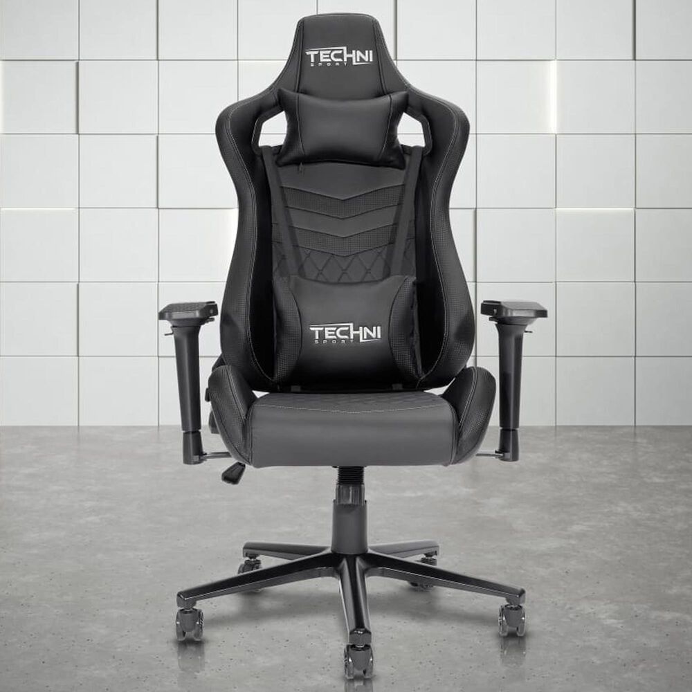 Techni Sport GameMaster Gaming Chair in Black, , large