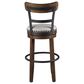 Ashley Valebeck Swivel Bar Stool in Brown and Black, , large