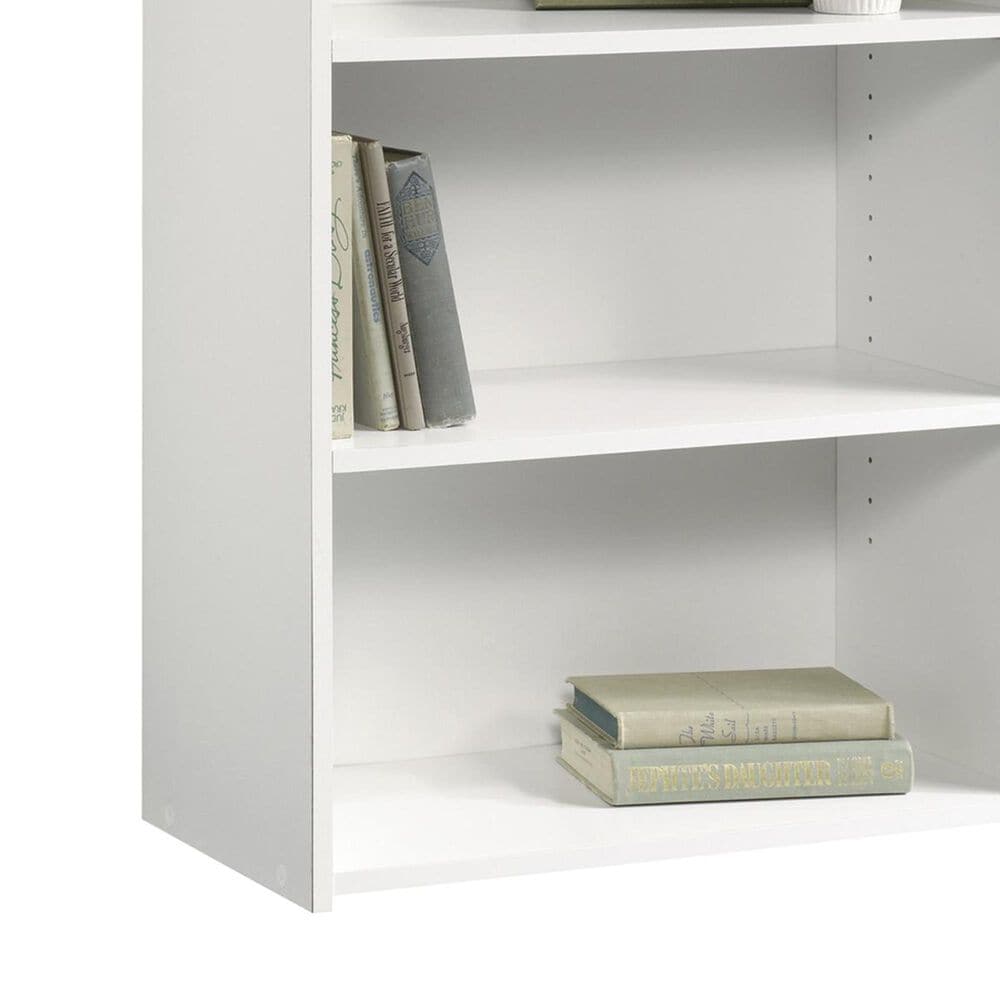 Sauder Beginnings 3-Shelf Bookcase in Soft White, , large