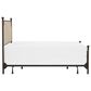 Richlands Furniture McArthur King Metal and Upholstered Poster Bed in Brown and Bronze, , large