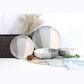 Godinger Silver Piermont 16-Piece Dinnerware Set in White, Grey and Dark Grey, , large