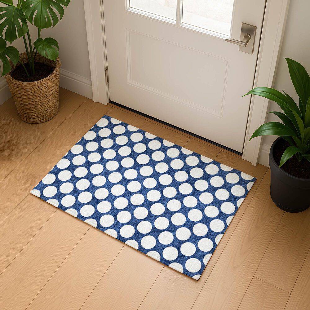 Dalyn Rug Company The Reserve TR13 Navy 2&#39;6&quot; x 3&#39;10&quot; Indoor/Outdoor Area Rug, , large
