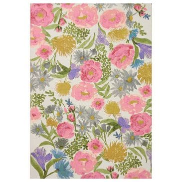 Loloi Botanical 5"3" x 7"8" Ivory and Multicolor Area Rug, , large