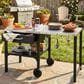 Hearth and Haven Outdoor Foldable Kitchen Cart with Side Table in Black, , large