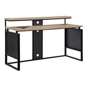 OSP Home Ace 60" Desk with Hutch in River Oak, , large