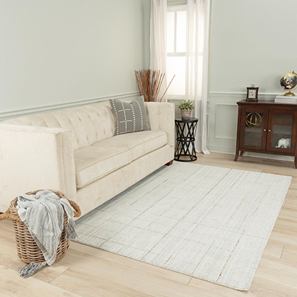 RIZZY Kiki 5&#39;0&quot; x 7&#39;6&quot; Ivory and Beige Area Rug, , large