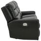 Ashley Warlin Power Reclining Sofa in Black, , large